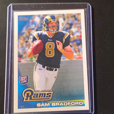 Topps 2010 Topps Sam Bradford #300 Rookie St. Louis Rams NFL Football Card. rookie card picture