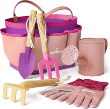 Gardening Set, Tool Kit, for Kids, STEM, Includes Tote Bag, Spade, Watering Can,