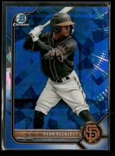 2022 Bowman Draft Sapphire Edition Ryan Reckley BDC-108 San Francisco Giants