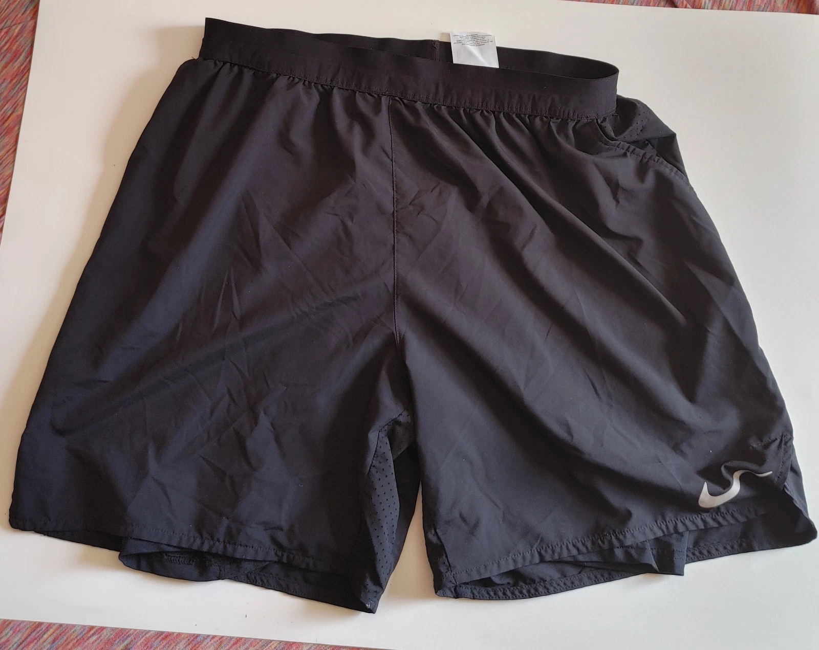 Nike Dri-FIT Running Shorts Black Size L Lined Athletic AT4010-010