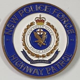 NSW Police Highway Patrol Traffic Management Centre Pol Liaison Challenge Coin
