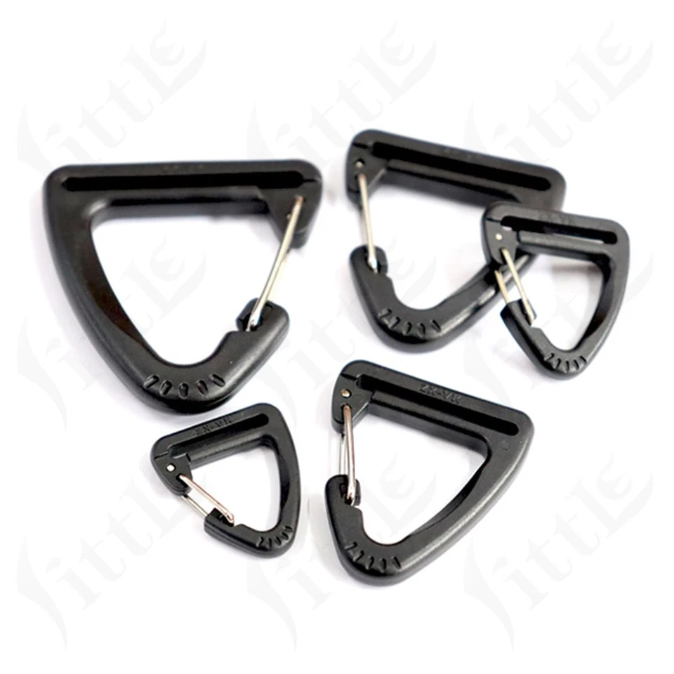 Triangle Plastic Buckles Carabiner For Outdoor Strap Backpack Buckle 20MM-38MM - Image 4 of 4
