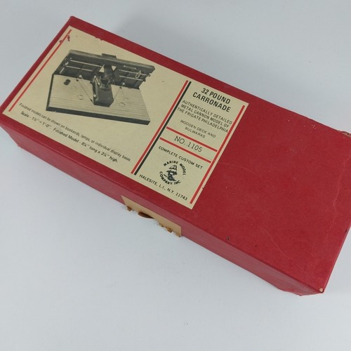 KIT METALLO CARRONADE 32 LIBBRE VINTAGE MODELLO MARINO CO. N. 1105 circa 1947 non costruito - Foto 3 di 8