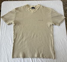 Vintage Guess Jeans Men's Short Sleeve Beige Grid Pattern Shirt Large