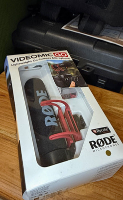 RØDE VideoMic GO On-Camera Microphone Rycote Lyre NEW IN BOX NIB
