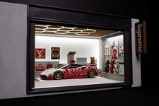 $upreme Store Diorama with lights 1/18 scale RARE Hand Made 01/01
