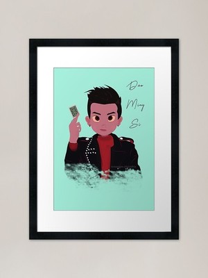Dao Ming Si - Grün Gerahmter Kunstdruck Gerahmtes Wandbild Poster Leinwanddruck Bild