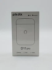 NEW IN SEALED BOX - Pik Dik D11 Pro - Mini Bluetooth Label Maker - White(#E1-B3)