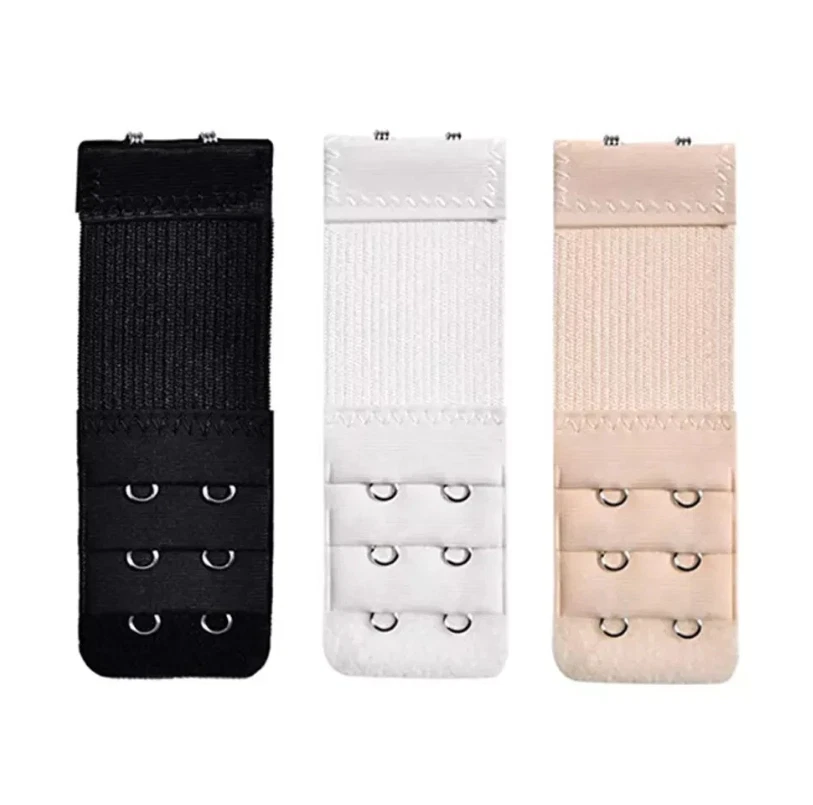 9 piece Women's Bra Extenders 2 Hook 3 Hook 4 Hook, Soft Stretchy Bra Clips Set - Image 3 of 4