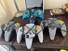 Nintendo N64 Bundle 4 Coloured Controllers Rumble Packs Power Lead HDMI Adapter