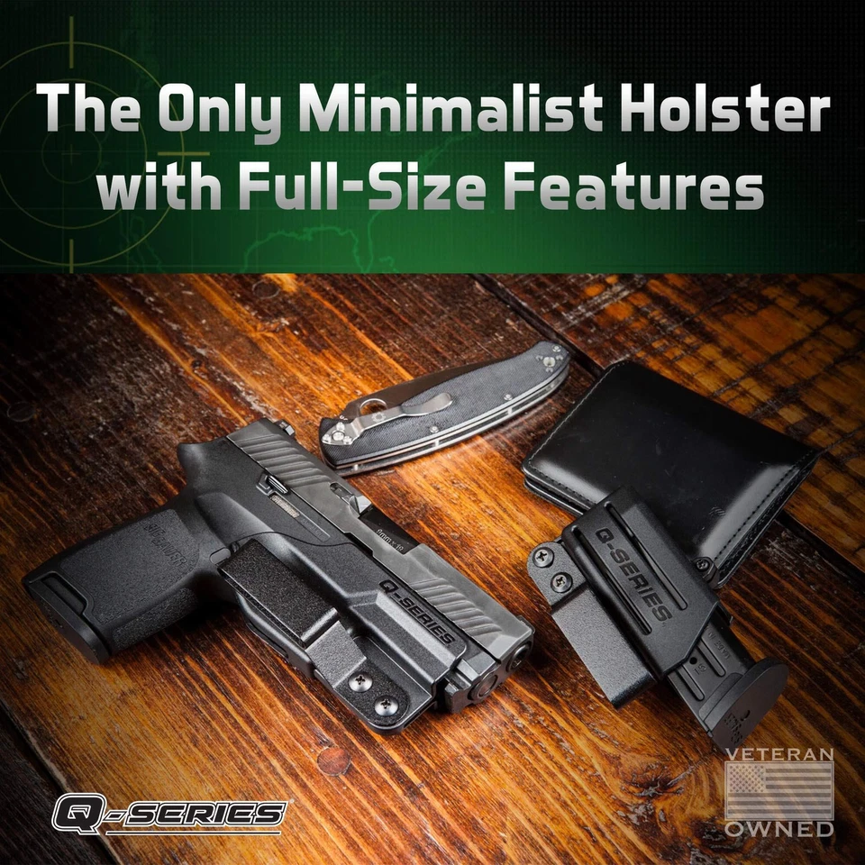 Q-Series IWB Minimalist Concealed Carry Holster for Glock Standard Gen 3/Gen4 - Image 3 of 4