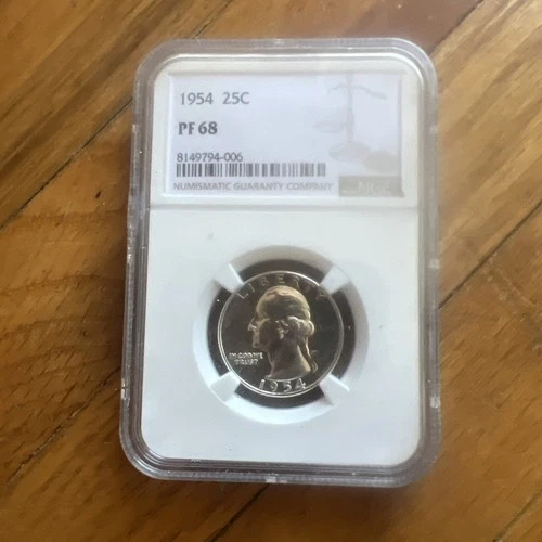1954 Washington 25¢ NGC PF 68