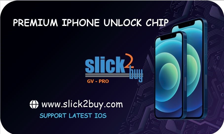 SLICK2BUY GV-PRO IPHONE UNLOCK CHIP 6S - 13 PRO , NEW