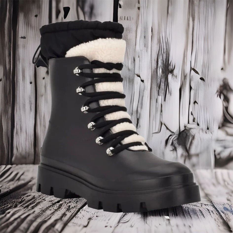 Marc Fisher Freely Platform Lace Up Combat Winter Snow Boots Waterproof Size 8 M