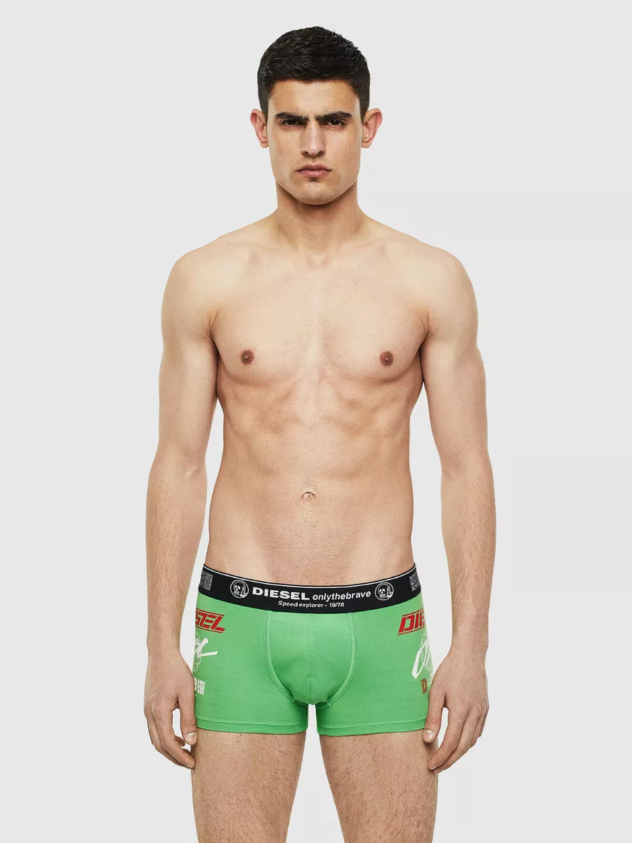 Diesel Men Green Damien Print cotton trunk underwear size S or M