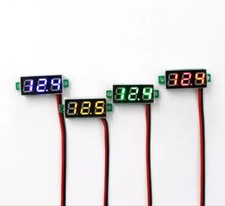 LED Digital Voltmeter Gauge 5V-30V for Car Motorcycle ATV Voltage Meter Panel