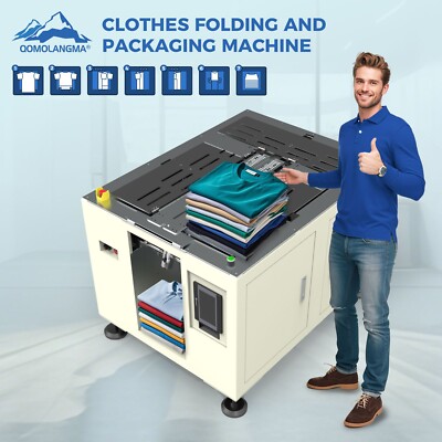 US Stock 110V Semi-Auto Folding / Packaging / Bagging Machine for Clothes