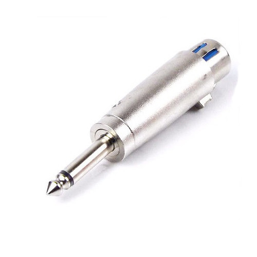 XLR Female to Mono 6.35mm (1/4") Jack Plug Cable Adaptor UK STOCK - Picture 1 of 2