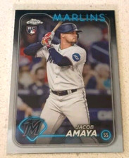 2024 Topps Chrome MLB Jacob Amaya  Rookie Card  #92 Marlins