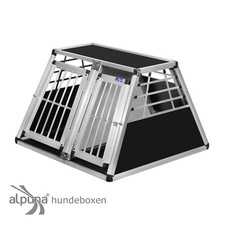 N74 Hundetransportb​ox Doppelbox Aluminium Transportbox Hundebox Hunde Alubox
