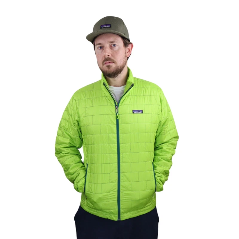 patagonia nano puff primaloft quilted full zip coat jacket