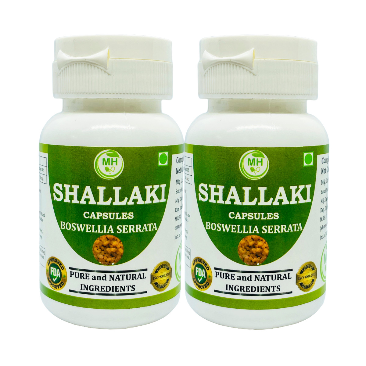 Morsan's Boswellia Serrata (Shallaki) Kapseln | Kombipackung mit 2 x 60 Gemüs...