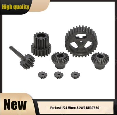 Steel Gearbox Gears Transmission Gear For Losi 1/24 Micro-B 2WD BUGGY RC Car SDE