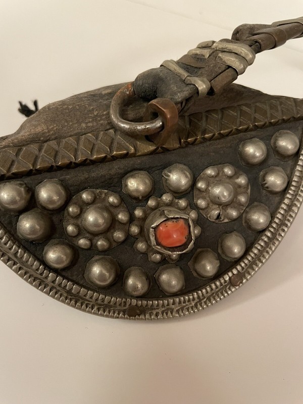 Tibetan Antique Vintage Belt Pouch Purse Tibet Nepal Himalayas