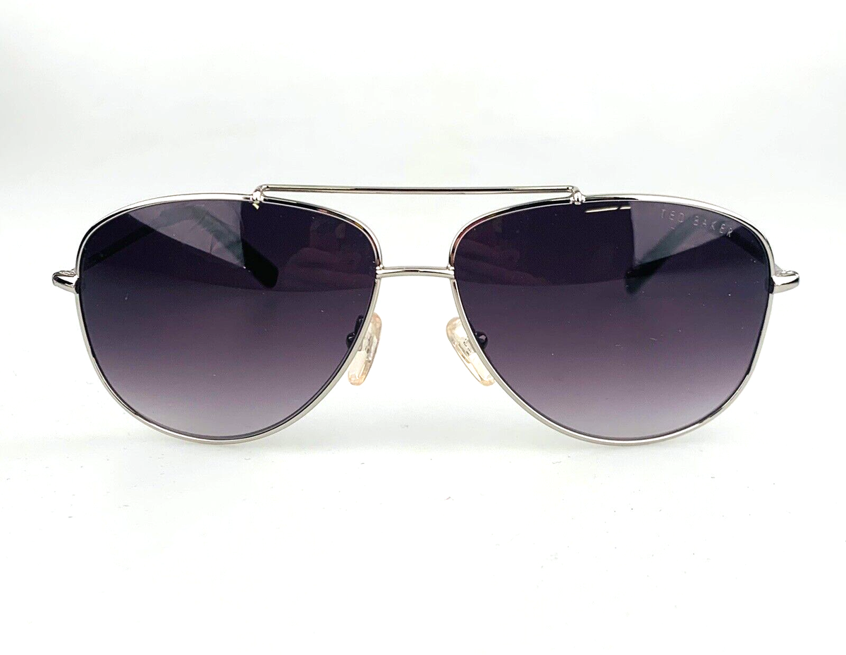 Ted Baker Sunglasses mod. B611 SIL Aviator Silver Floral | eBay