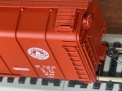 BALTIMORE & OHIO M-53 " B&O " WAGONTOP "RED" BOXCAR HO SCALE PLATINUM Series NEW - Picture 8 of 13