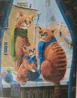 <!--F#f_0-->Lovxvouy Cross Stitch Three Cats Complete Kit BRAND NEW<!--F/-->