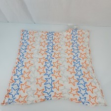 Aden Anais Orange Blue Gray White Star Mini Small Muslin Baby Blanket 1-ply