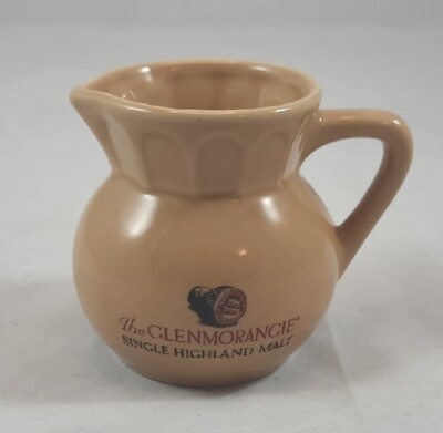 GLENMORANGIE Single Highland Malt Whiskey Scotch Scotland Ceramic Pitcher 3''