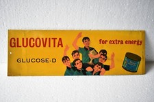 Vintage Glucovita Glucose-D Werbeschild Apotheke Spieler Pokal Medizin