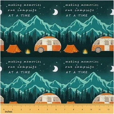 Nature's Retreat Outdoor Fabric Collection - Camper Fabric