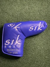 SIK BLUE Blade Putter Head Cover Excellent Condition Headcover LAB