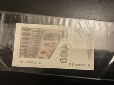 BANCONOTA DA LIRE MILLE GIUSEPPE VERDI NE 695671 G