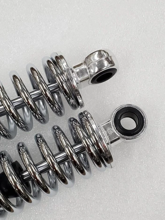 Amortiguadores traseros Honda CB400F CB500T CB550F CB550K CB360T 321mm cromo ojo/horvija Foto 4 de 4