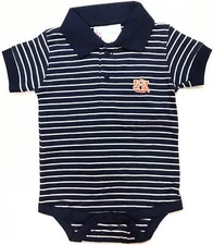 Auburn Jersey Stripe Golf Creeper