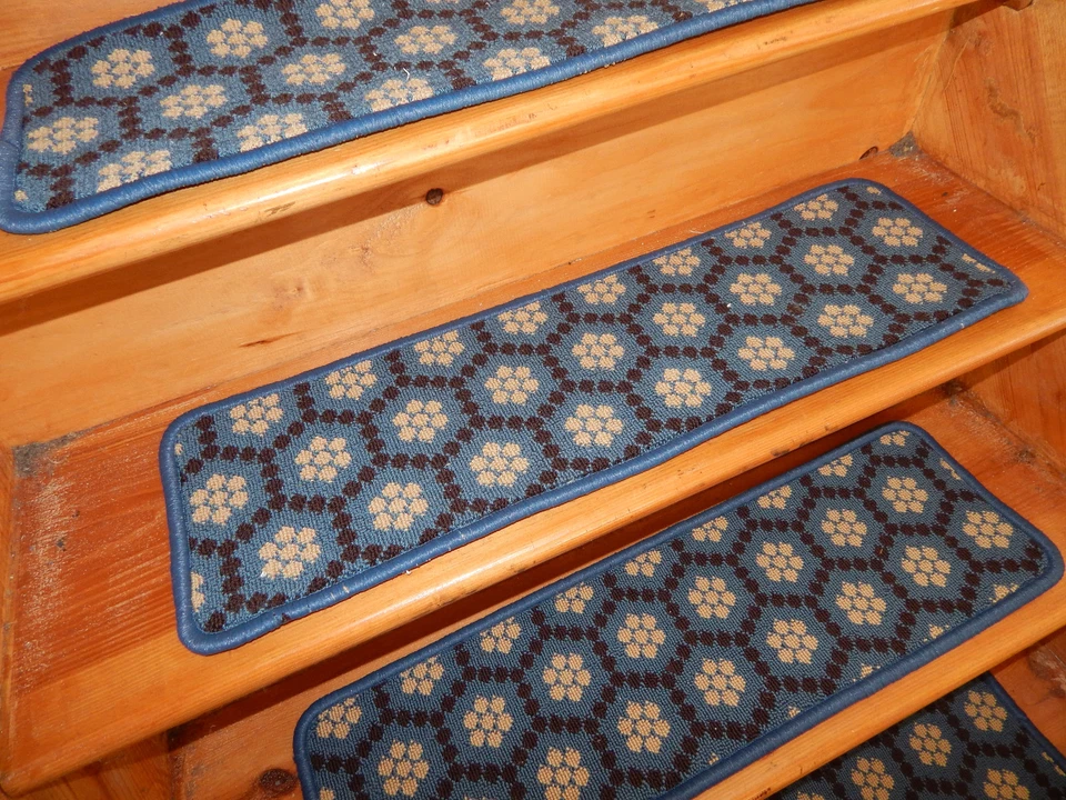 13 PASOS 9" x 30"" peldaños escalera LANA TEJIDA + CORREDOR 29" x 84". Foto 2 de 4