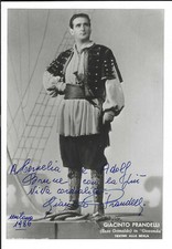 Giacinto Prandelli Signed 6 x 9 Photo / Teatro Alla Scala / Autographed Opera