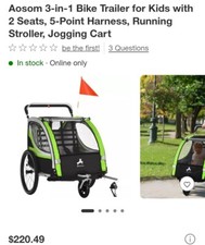 Bike kids Trailer 3 in 1