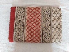 Indian Handmade Quilt Vintage Kantha Bedspread Throw Cotton Blanket Gudari Twin 