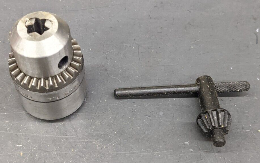 ROHM Drill Chuck R638TH Cap 1/641/4 Mount 3/8x24 Key S18. ID