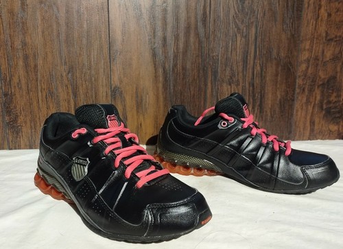 black and pink k swiss shoes