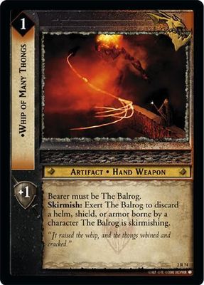 LOTR TCG MoM Mines of Moria Whip of Many Thongs 2R74