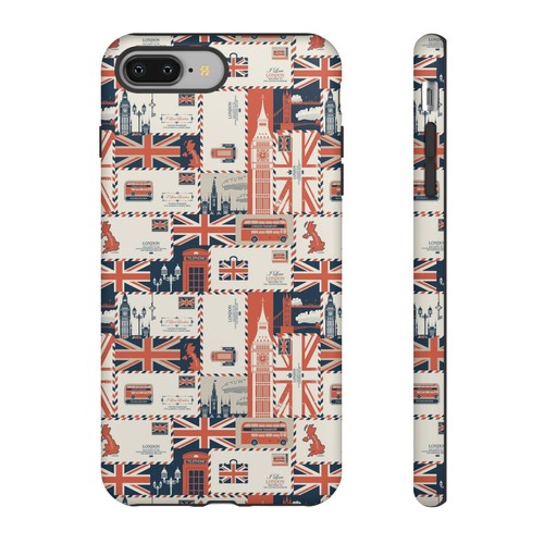 British Icons Phone Case - Union Jack, Big Ben, British Flag, London, Wrap Print - Picture 66 of 177
