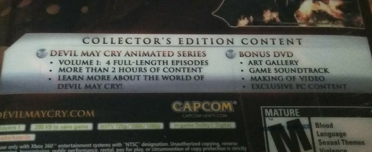 Devil may cry 4 edition collector steelbook VF 1er édition - / Xbox 360