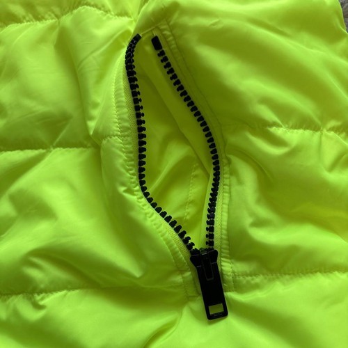 Diesel Men M Down Vest Yellow Fluorescent Polyester Luxury Stylish Casual Used - Picture 10 of 20