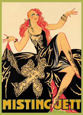 Fashion Lady Mistinguett Tattoos France French Vintage Poster Repro FREE SH